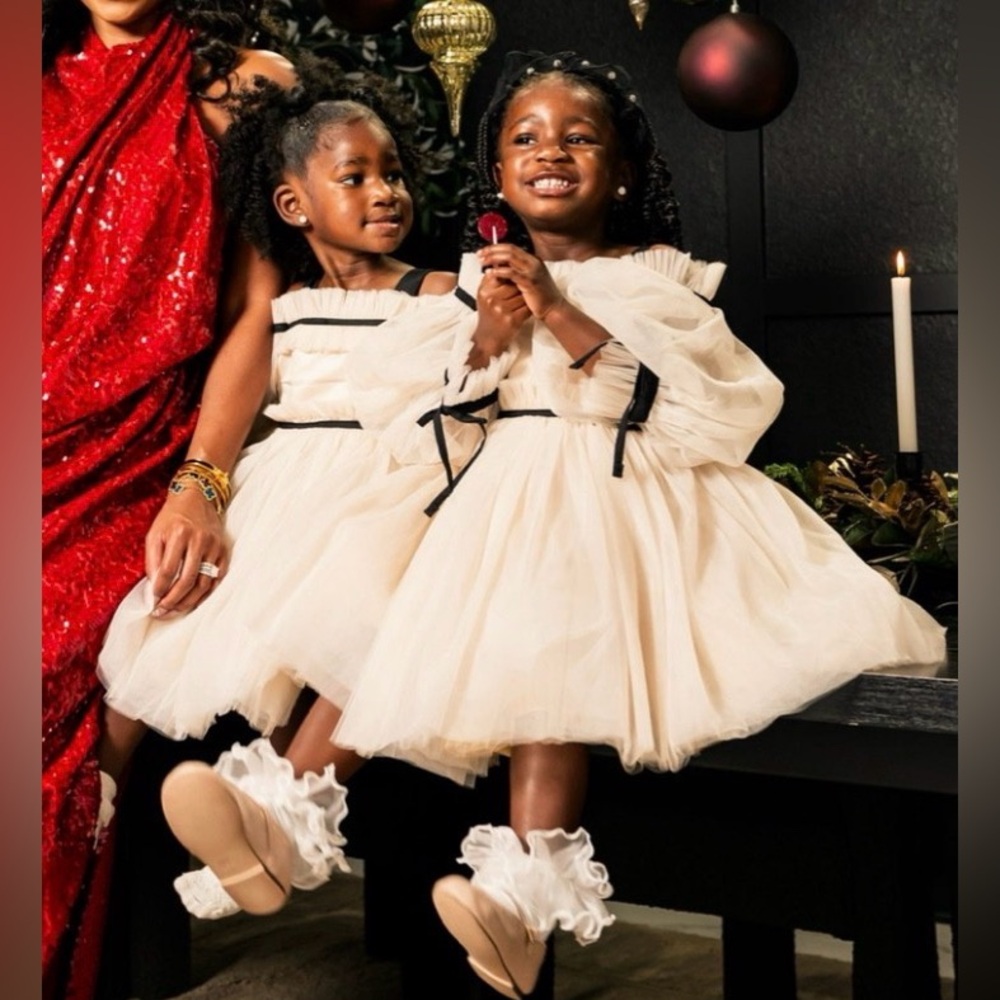 Petite Maison Kids Coco Caramel Tulle Dress